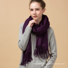 Горячий продавать рекламные теплая зима новое прибытие стиль фиолетовый цвет кашемир шарф
